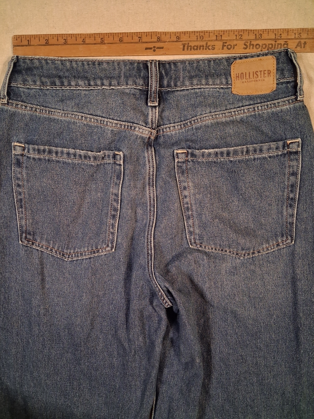 Hollister Ultra High-Rise Baggy Jeans Women's Size 8R (Waist 29R) - Picture 6 of 12